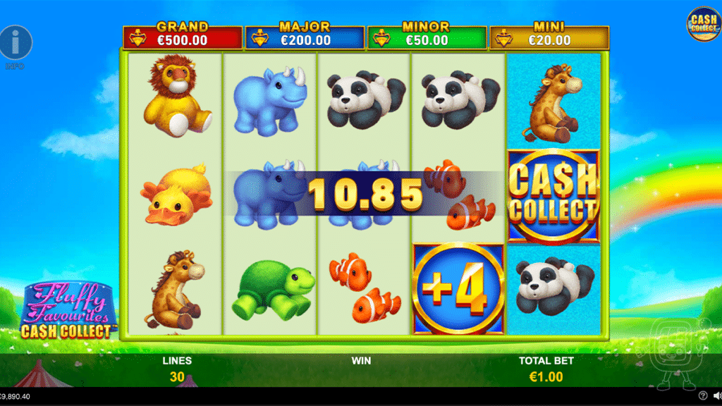 fluffy favourites cash collect
