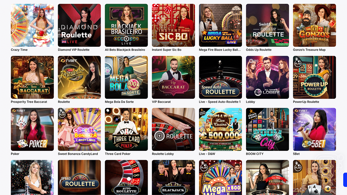 vulkanbet live casino area