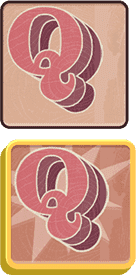 Low-value symbol Q