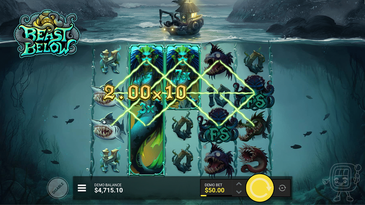 beast below slot featurespins