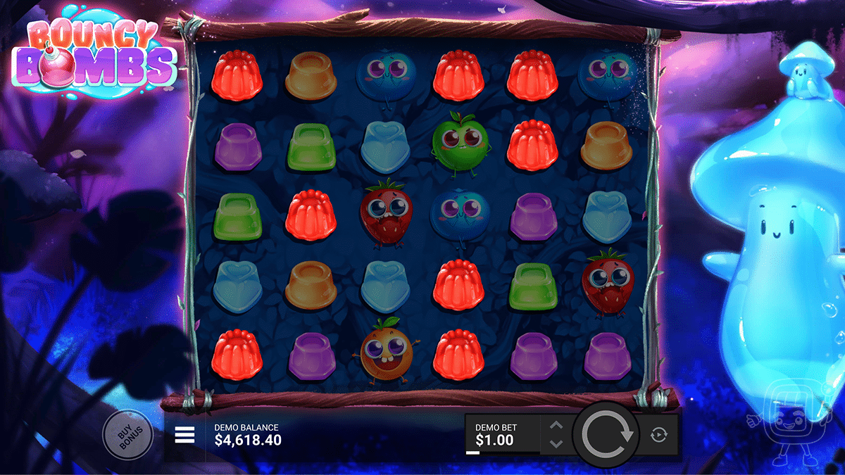 bouncy bombs slot gameplay