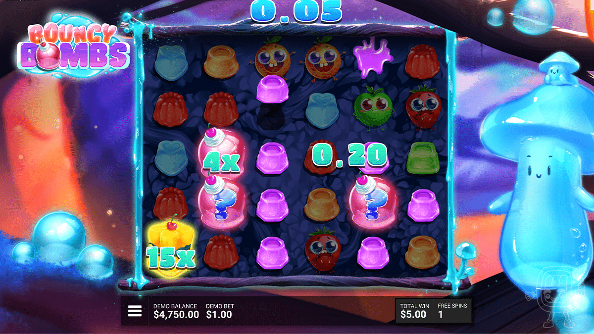 bouncy bombs free spins bonus