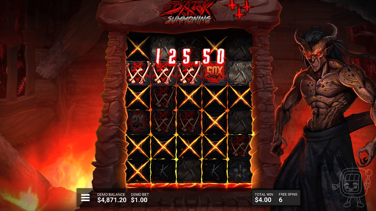 dark summoning free spins feature