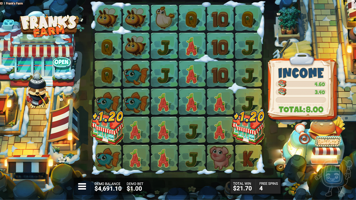 franks farm diner dash bonus