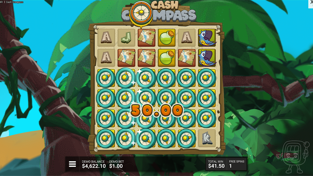 cash compass free spins bonus