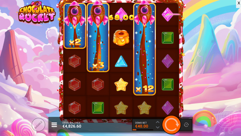 chocolate rocket slot expanding wilds