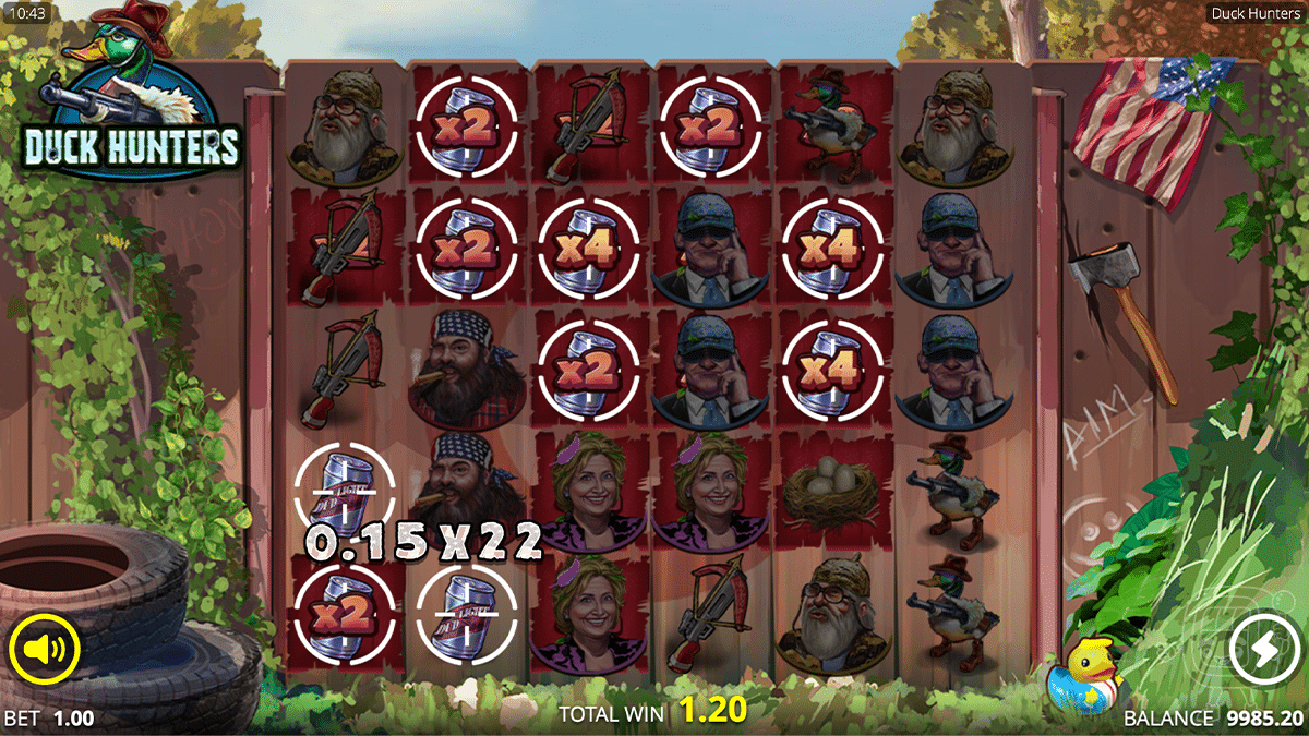duck hunters slot gameplay