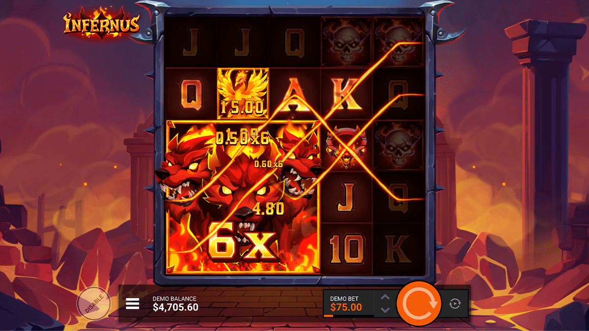 infernus slot wild blocks