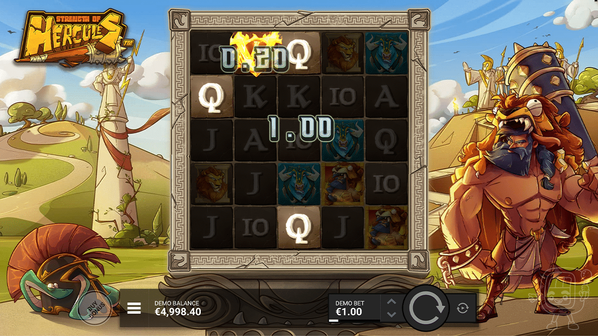strength of hercules slot gameplay
