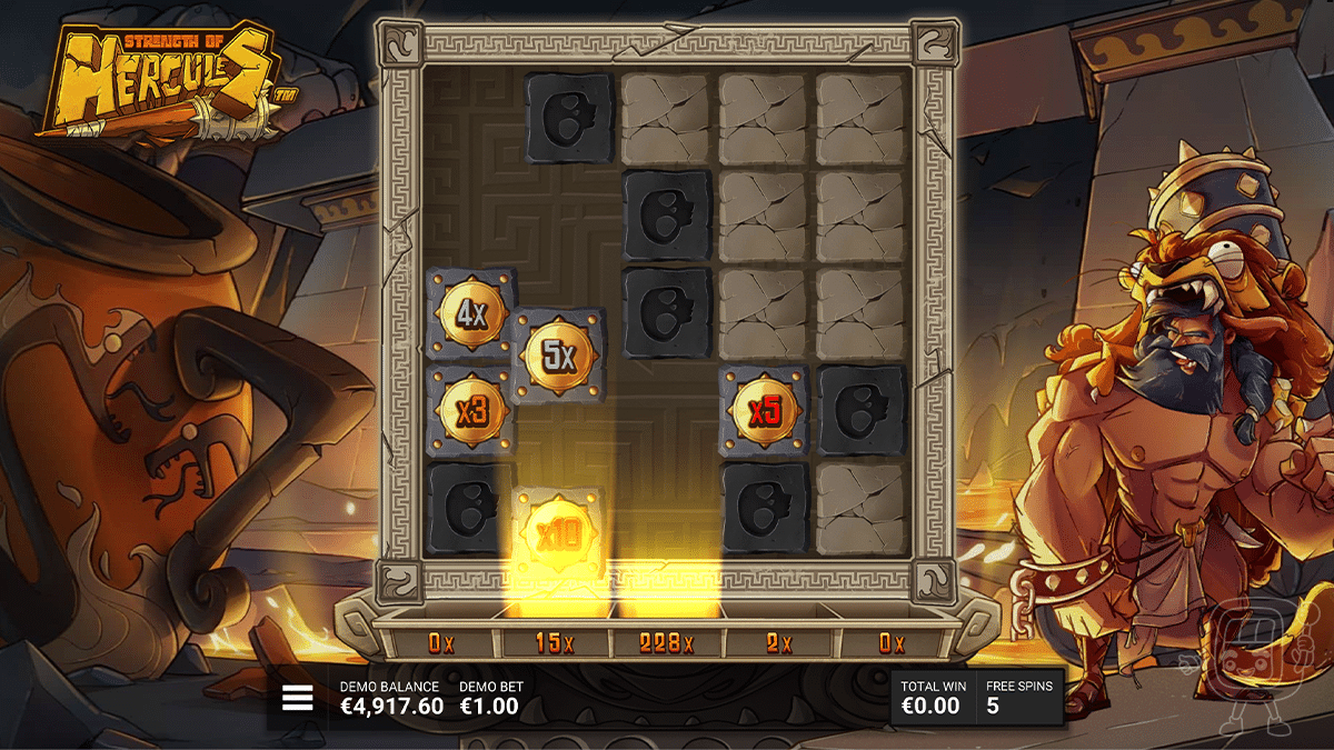 strength of hercules slot labyrinth bonus
