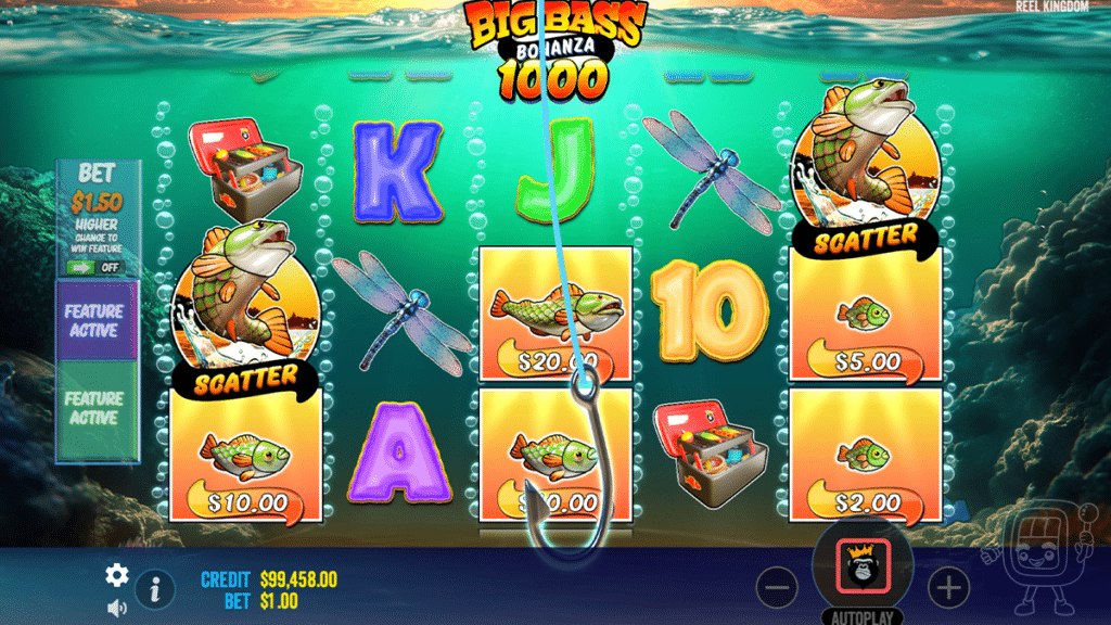 big bass bonanza 1000 hook feature