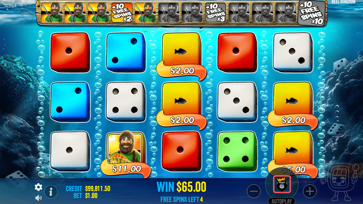 big bass dice slot bonus