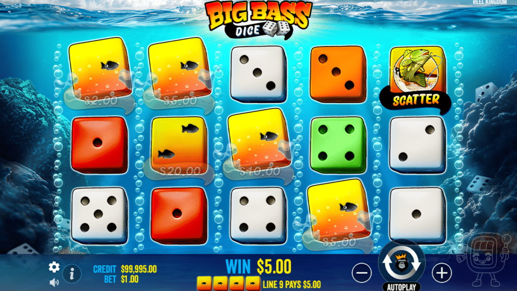 big bass dice slot gameplay