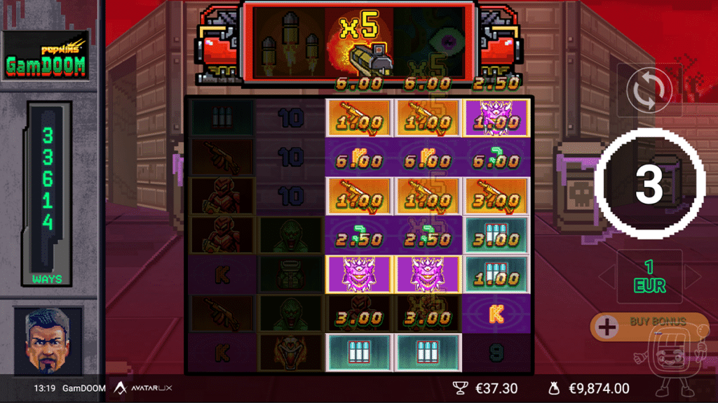 gamdoom free spins bonus