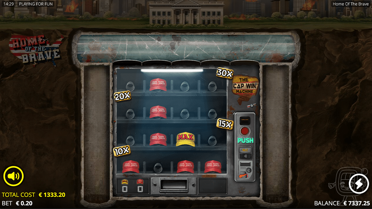 home of the brave cap machine god mode