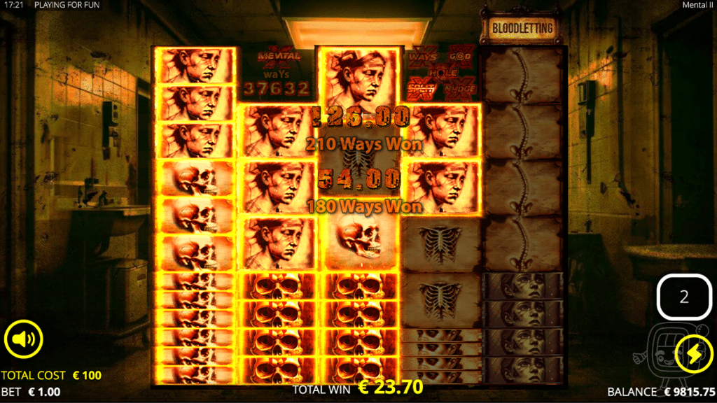mental 2 bloodletting spins bonus