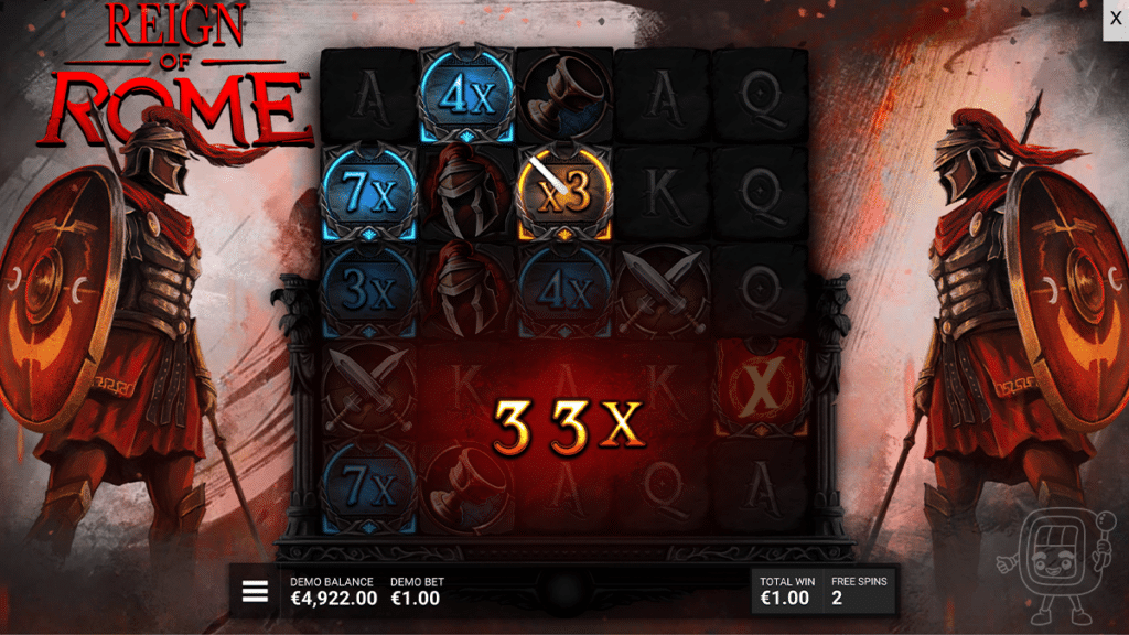 reign of rome slot bonus free spins