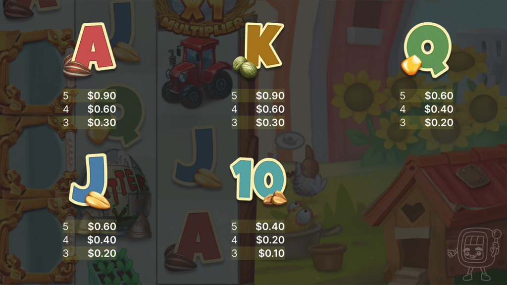 Golden Egg Invaders low symbol payouts