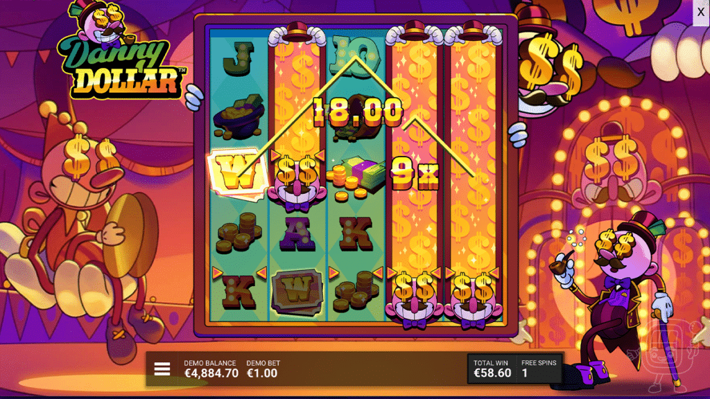 danny dollar slot dollar dash bonus