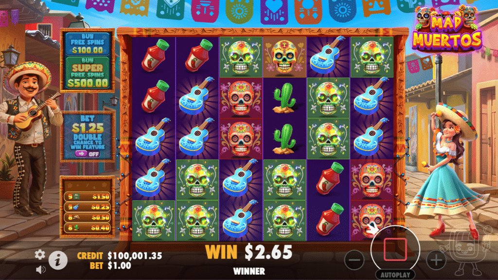 mad muertos slot gameplay