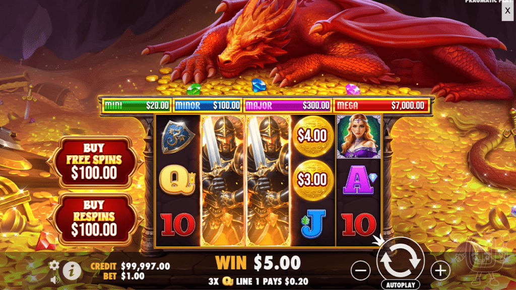 sleeping dragon slot wilds