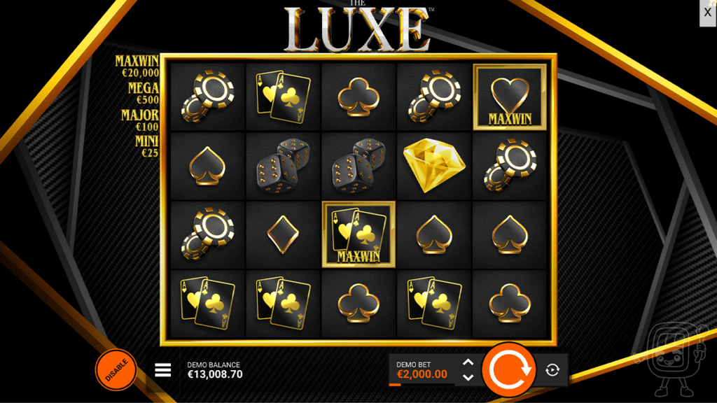 the luxe slot hacksaw gaming max win