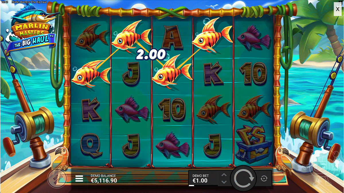 marlin masters the big haul slot free demo hacksaw gaming gameplay