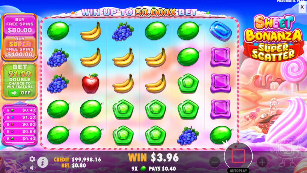 sweet bonanza super scatter gameplay